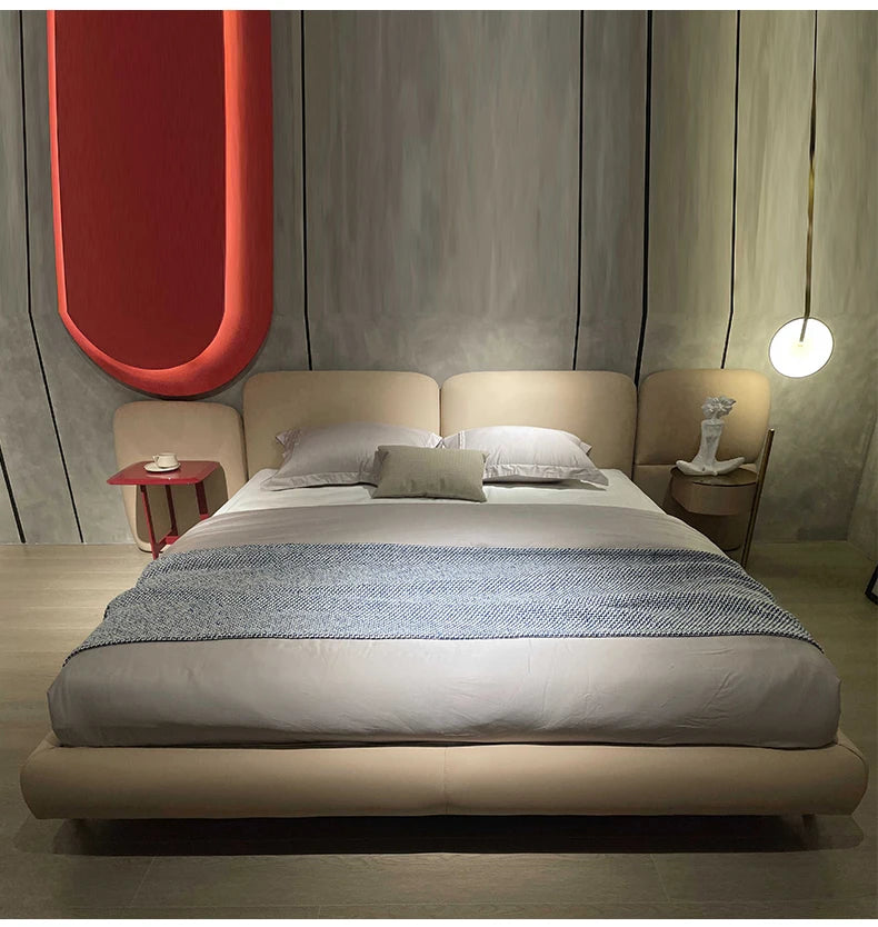 Modern and simple velvet bed bedroom 1.8m large bed master bedroom double bed