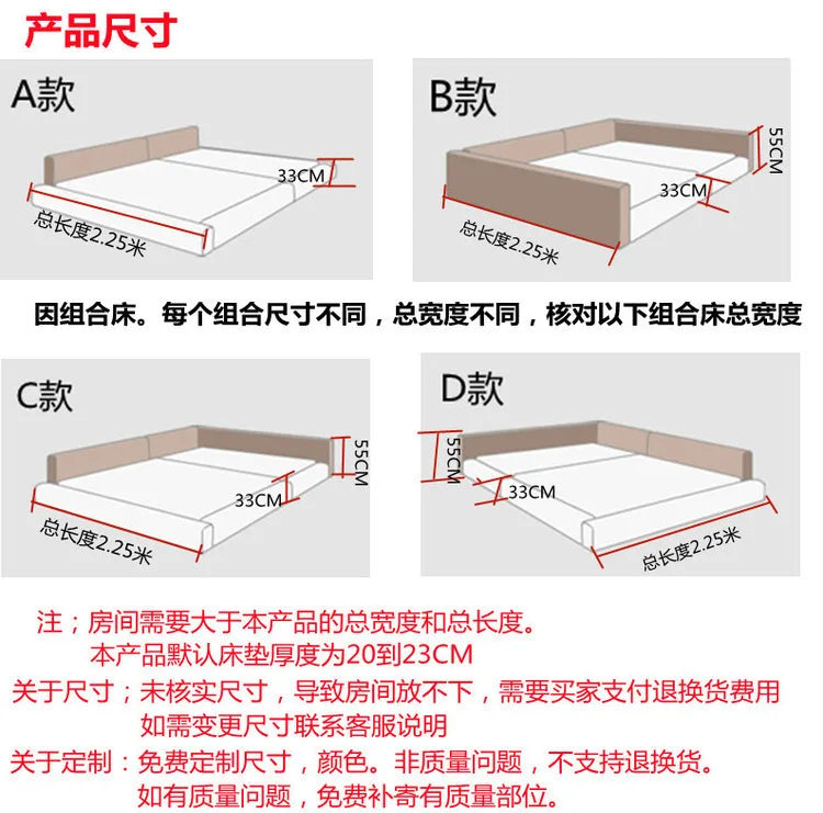Bedroom Unique Bed Aesthetic Modern Headboard Double Children Bed Sleeping 180x200 Muebles Para Dormitorio Home Accessories