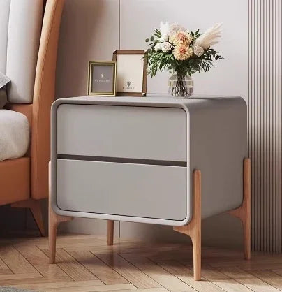 Bedroom Storage Night Table Drawer Modern Trendy Night Table Minimalist Mesitas De Noche Para El Dormitorio Home Furniture