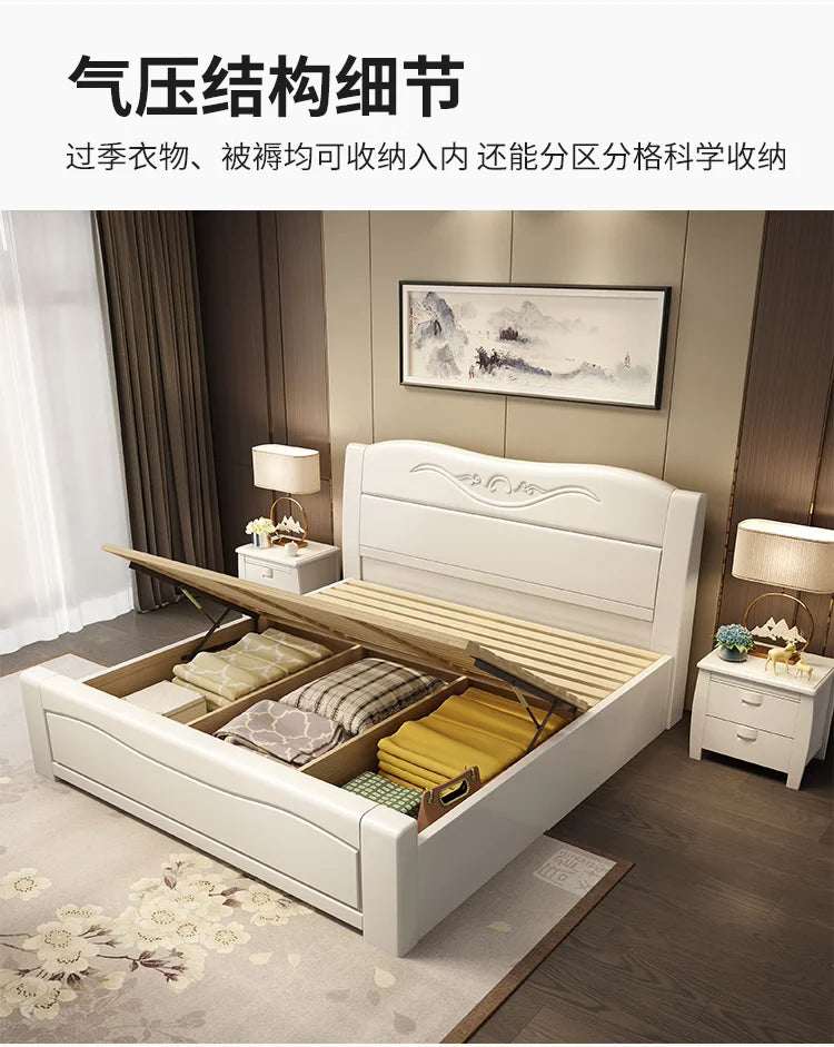 Bedroom Children Bed Luxury Double Single Baby Massage Modern Bed Design Beauty Sun Nordic Wooden Beliche Salon Furniture