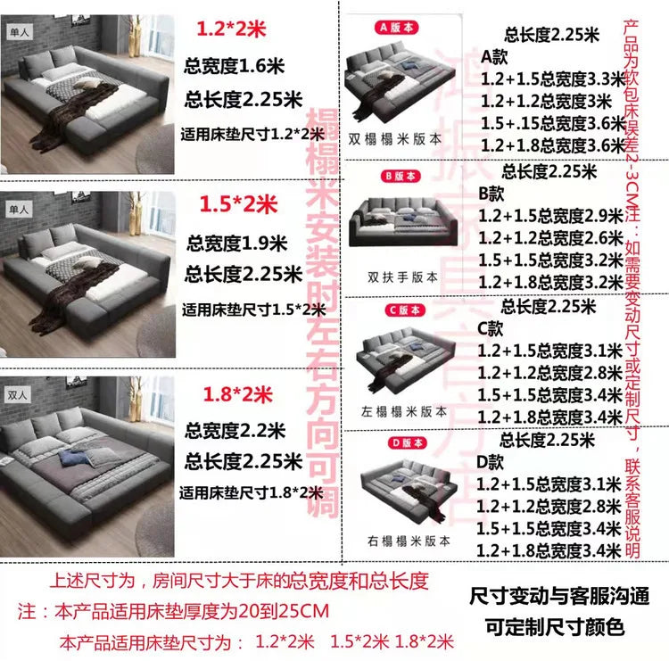 Bedroom Unique Bed Aesthetic Modern Headboard Double Children Bed Sleeping 180x200 Muebles Para Dormitorio Home Accessories