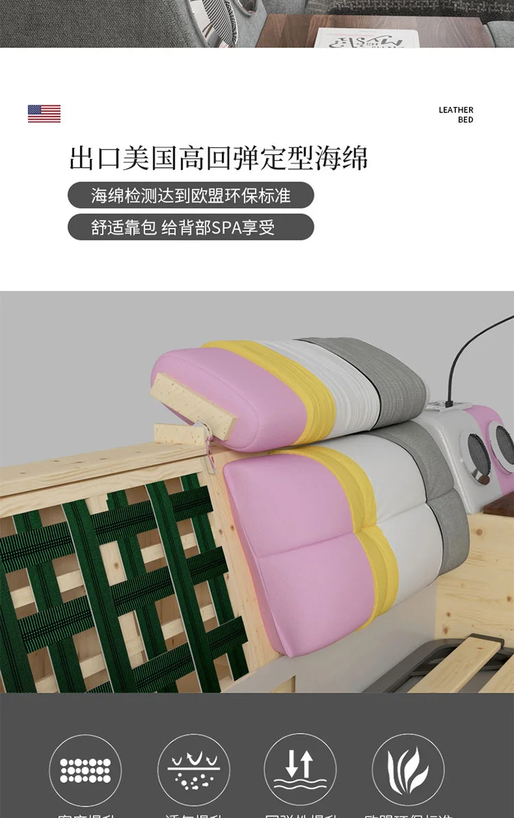 Bedroom Handles Beds Aesthetic Vanity Double Storage Children Beds Sleeping Lounge King Mobili Per La Casa Home Accessories