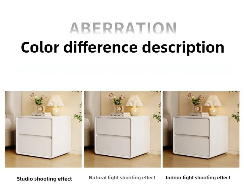 2-layers Modern Bedside Table Storage Bedroom Home Nightstands Solid Wood Drawer Storage Aesthetic Design Bedroom Furniture