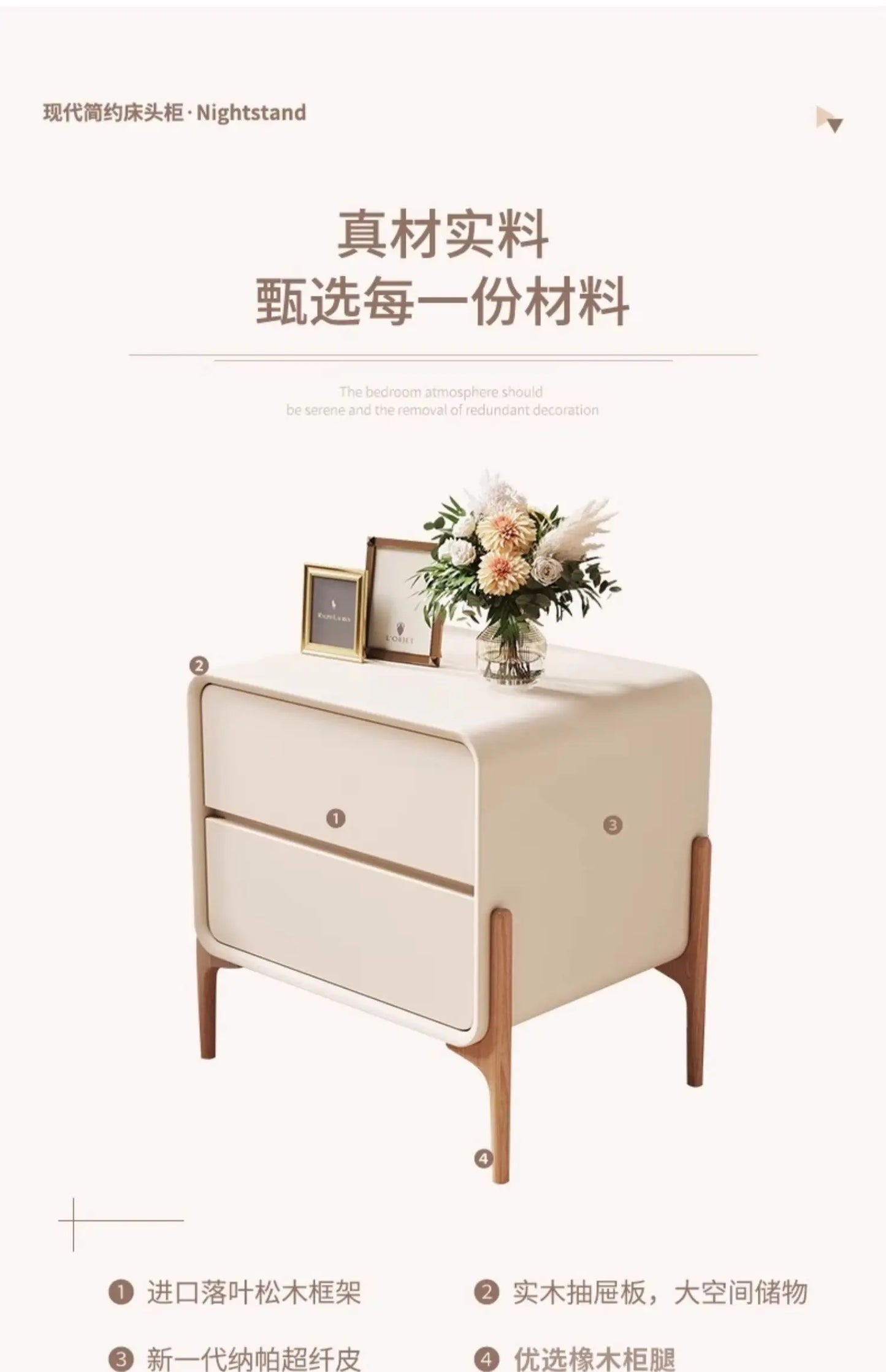 Bedroom Storage Night Table Drawer Modern Trendy Night Table Minimalist Mesitas De Noche Para El Dormitorio Home Furniture