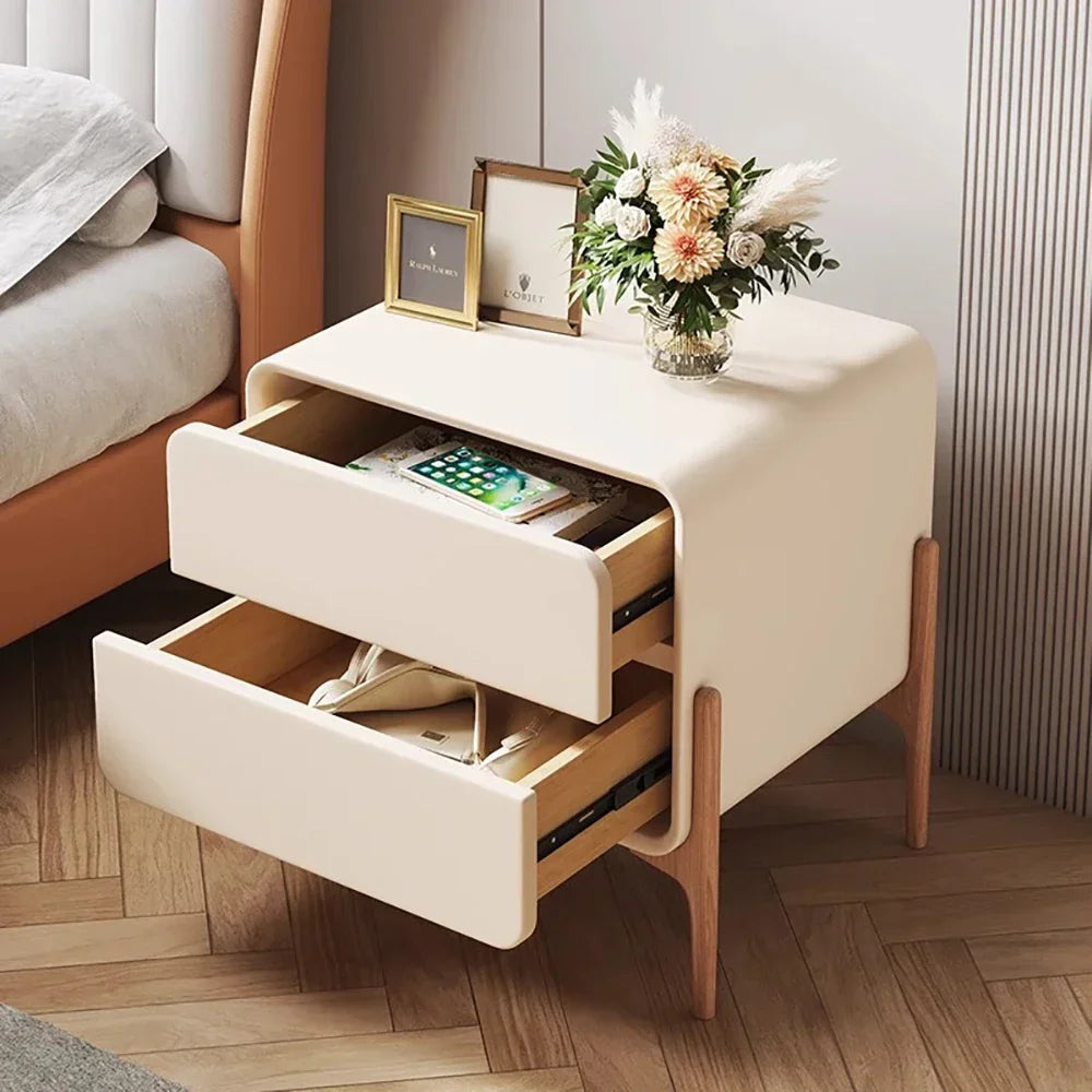 Bedroom Storage Night Table Drawer Modern Trendy Night Table Minimalist Mesitas De Noche Para El Dormitorio Home Furniture