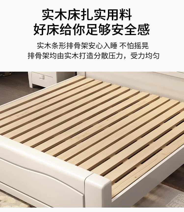 Bedroom Children Bed Luxury Double Single Baby Massage Modern Bed Design Beauty Sun Nordic Wooden Beliche Salon Furniture
