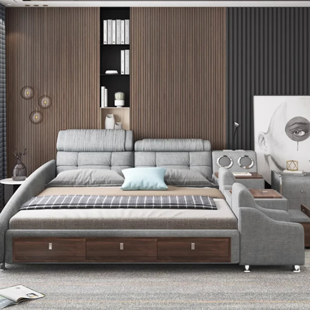 Bedroom Handles Beds Aesthetic Vanity Double Storage Children Beds Sleeping Lounge King Mobili Per La Casa Home Accessories