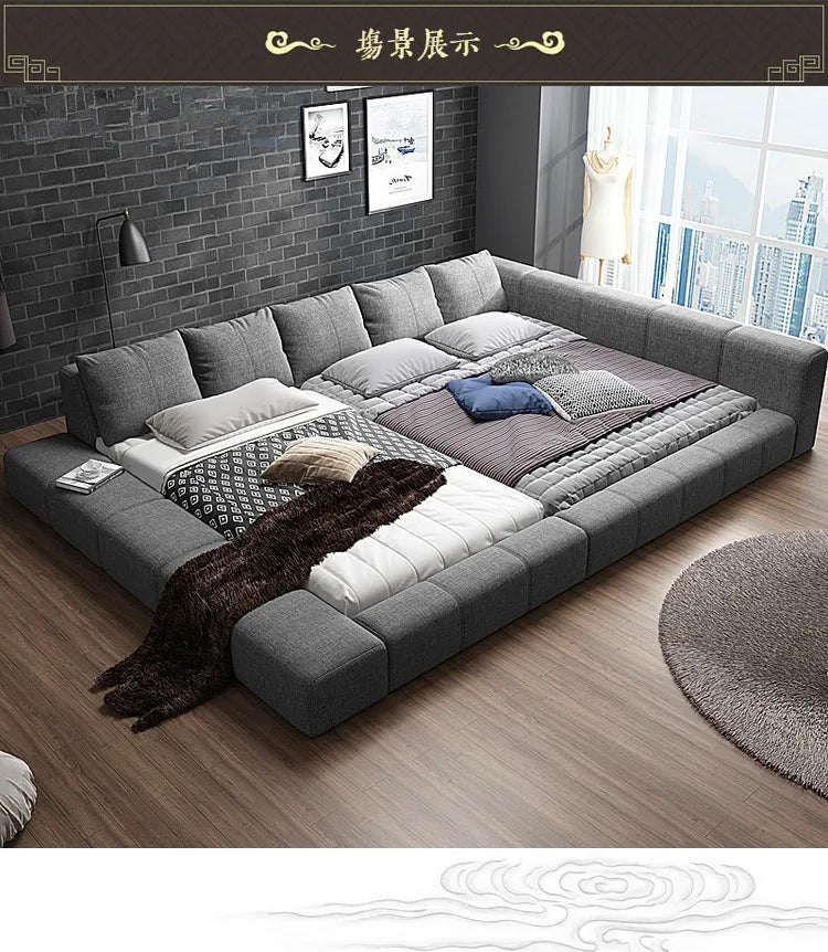 Bedroom Unique Bed Aesthetic Modern Headboard Double Children Bed Sleeping 180x200 Muebles Para Dormitorio Home Accessories