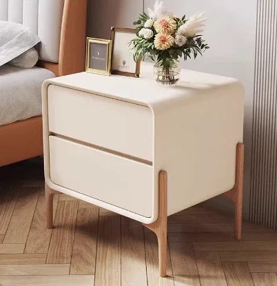 Bedroom Storage Night Table Drawer Modern Trendy Night Table Minimalist Mesitas De Noche Para El Dormitorio Home Furniture