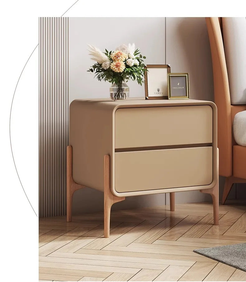 Bedroom Storage Night Table Drawer Modern Trendy Night Table Minimalist Mesitas De Noche Para El Dormitorio Home Furniture