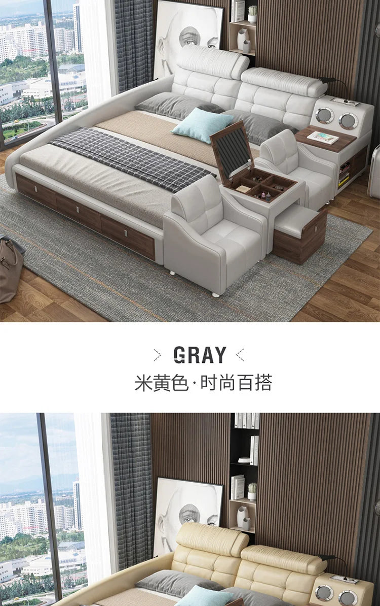 Bedroom Handles Beds Aesthetic Vanity Double Storage Children Beds Sleeping Lounge King Mobili Per La Casa Home Accessories