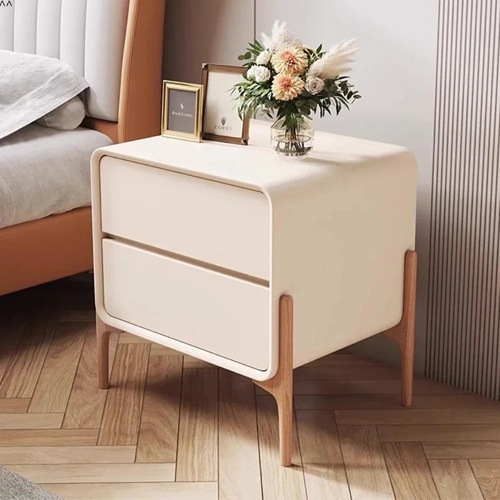 Bedroom Storage Night Table Drawer Modern Trendy Night Table Minimalist Mesitas De Noche Para El Dormitorio Home Furniture