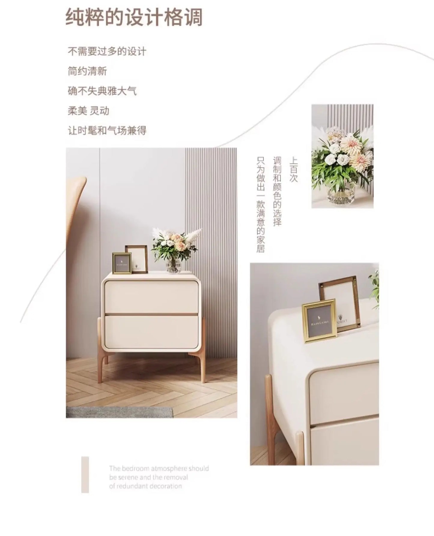Bedroom Storage Night Table Drawer Modern Trendy Night Table Minimalist Mesitas De Noche Para El Dormitorio Home Furniture