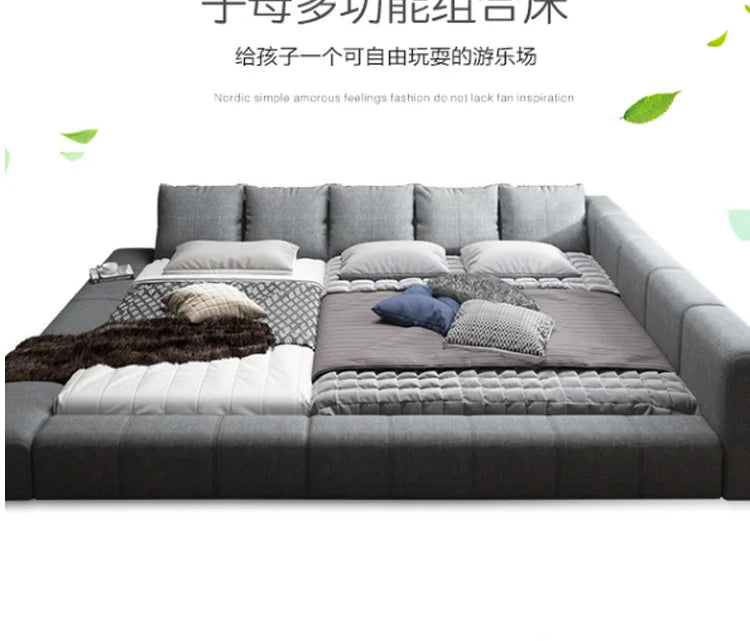 Bedroom Unique Bed Aesthetic Modern Headboard Double Children Bed Sleeping 180x200 Muebles Para Dormitorio Home Accessories