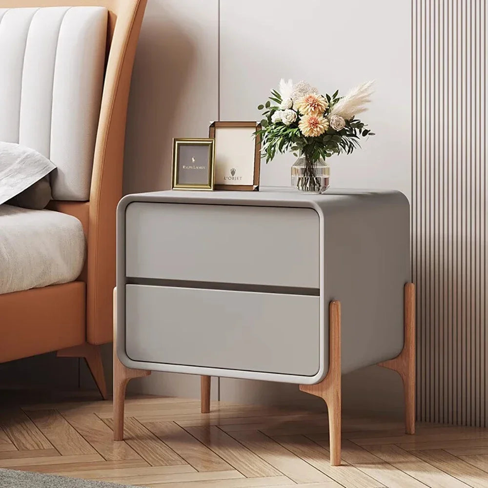 Bedroom Storage Night Table Drawer Modern Trendy Night Table Minimalist Mesitas De Noche Para El Dormitorio Home Furniture