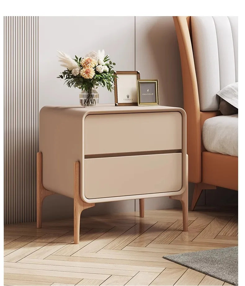 Bedroom Storage Night Table Drawer Modern Trendy Night Table Minimalist Mesitas De Noche Para El Dormitorio Home Furniture