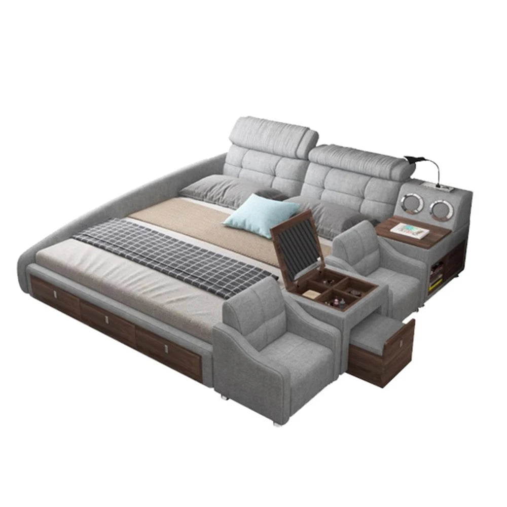 Bedroom Handles Beds Aesthetic Vanity Double Storage Children Beds Sleeping Lounge King Mobili Per La Casa Home Accessories