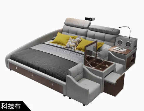 Bedroom Handles Beds Aesthetic Vanity Double Storage Children Beds Sleeping Lounge King Mobili Per La Casa Home Accessories