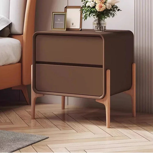 Bedroom Storage Night Table Drawer Modern Trendy Night Table Minimalist Mesitas De Noche Para El Dormitorio Home Furniture