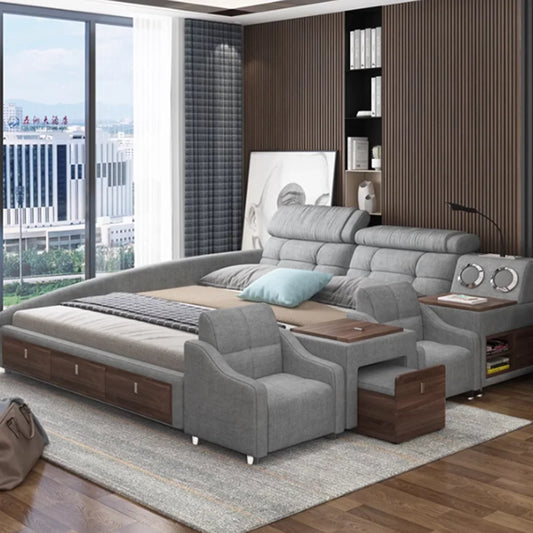 Bedroom Handles Beds Aesthetic Vanity Double Storage Children Beds Sleeping Lounge King Mobili Per La Casa Home Accessories